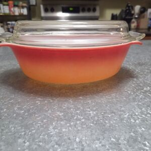 Fire King Anchor Hocking Ombre Casserole Dish 433 1.5 Qt
